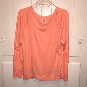 Victoria’s Secret Pink creamsicle long sleeved top